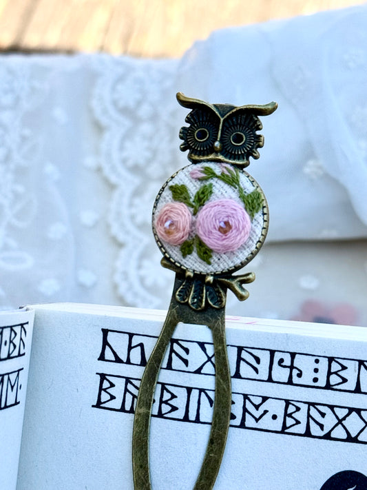 Embroidered Floral Bookmark
