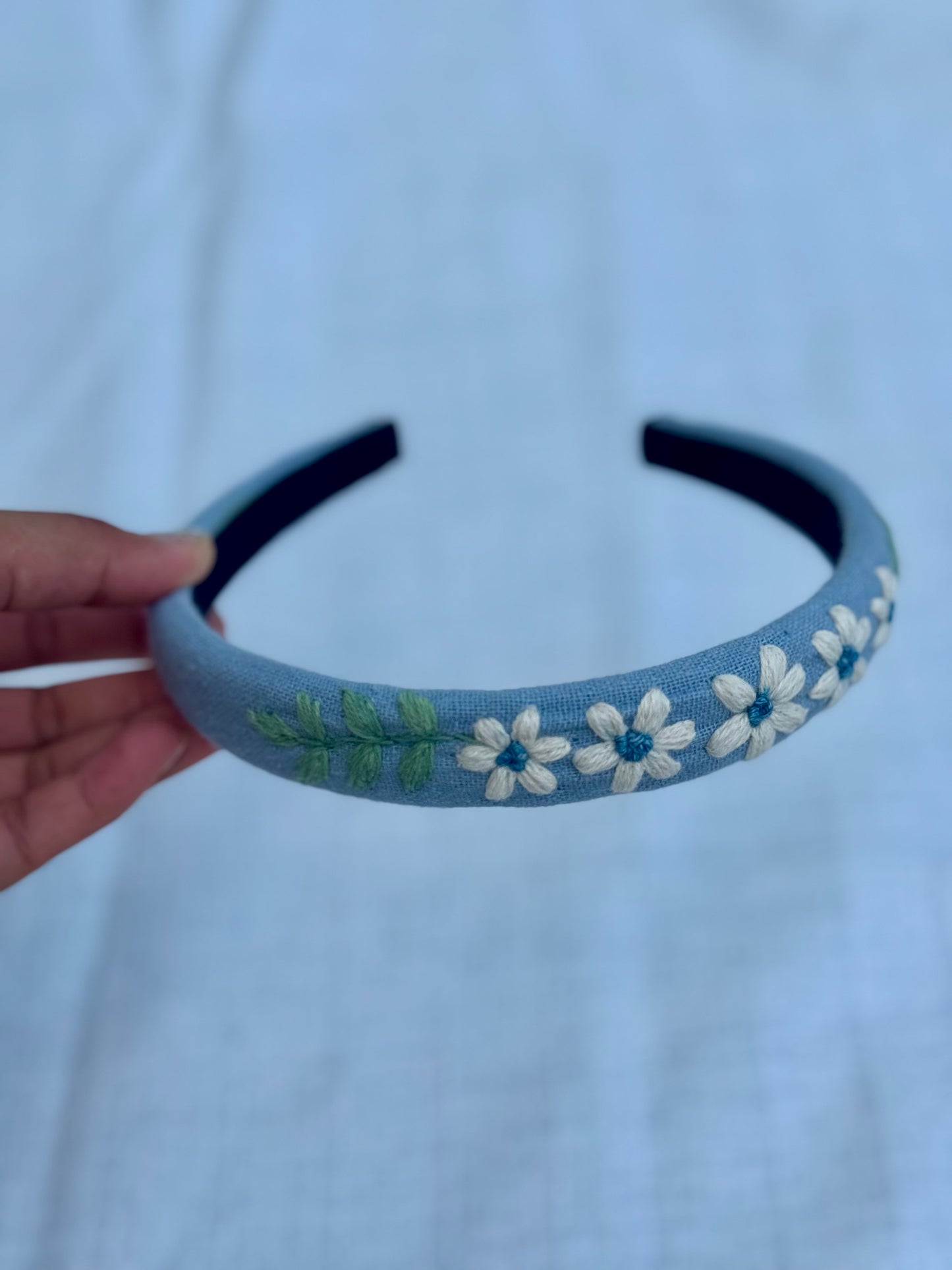 Embroidered Floral Headband