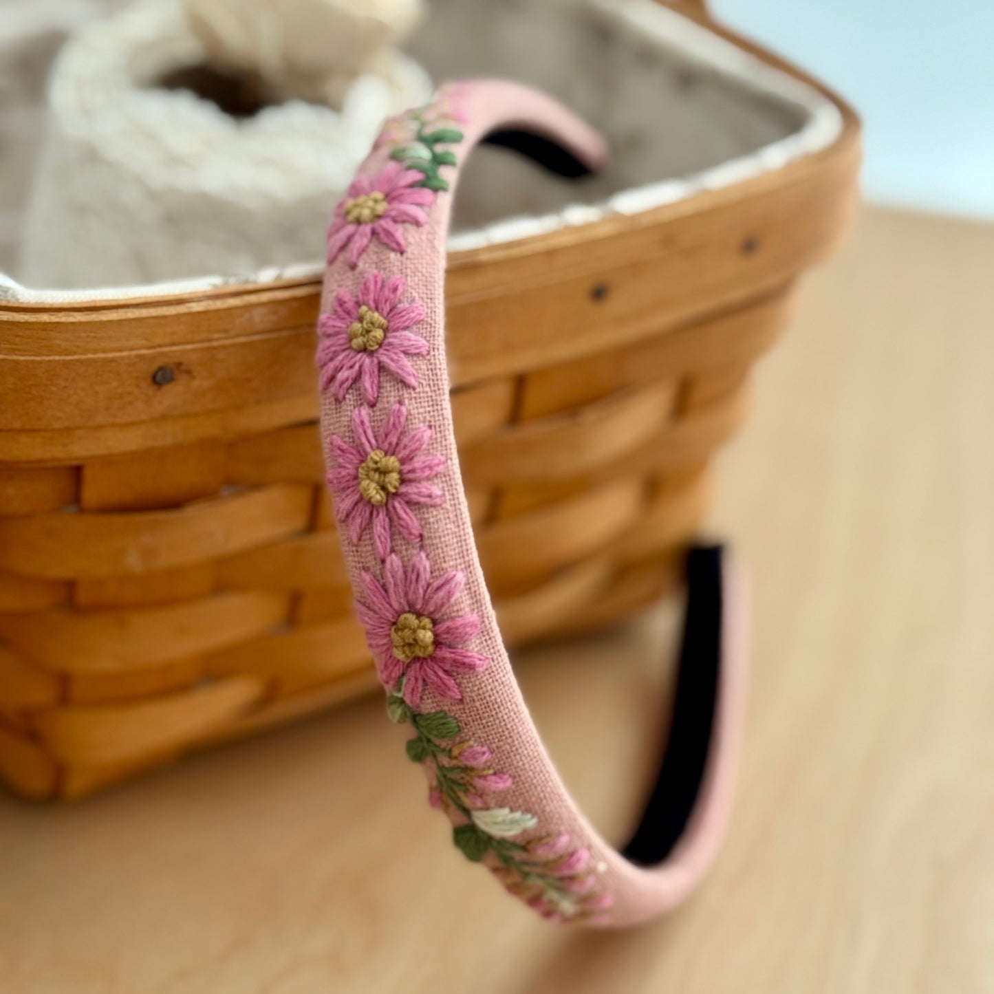Embroidered Floral Headband