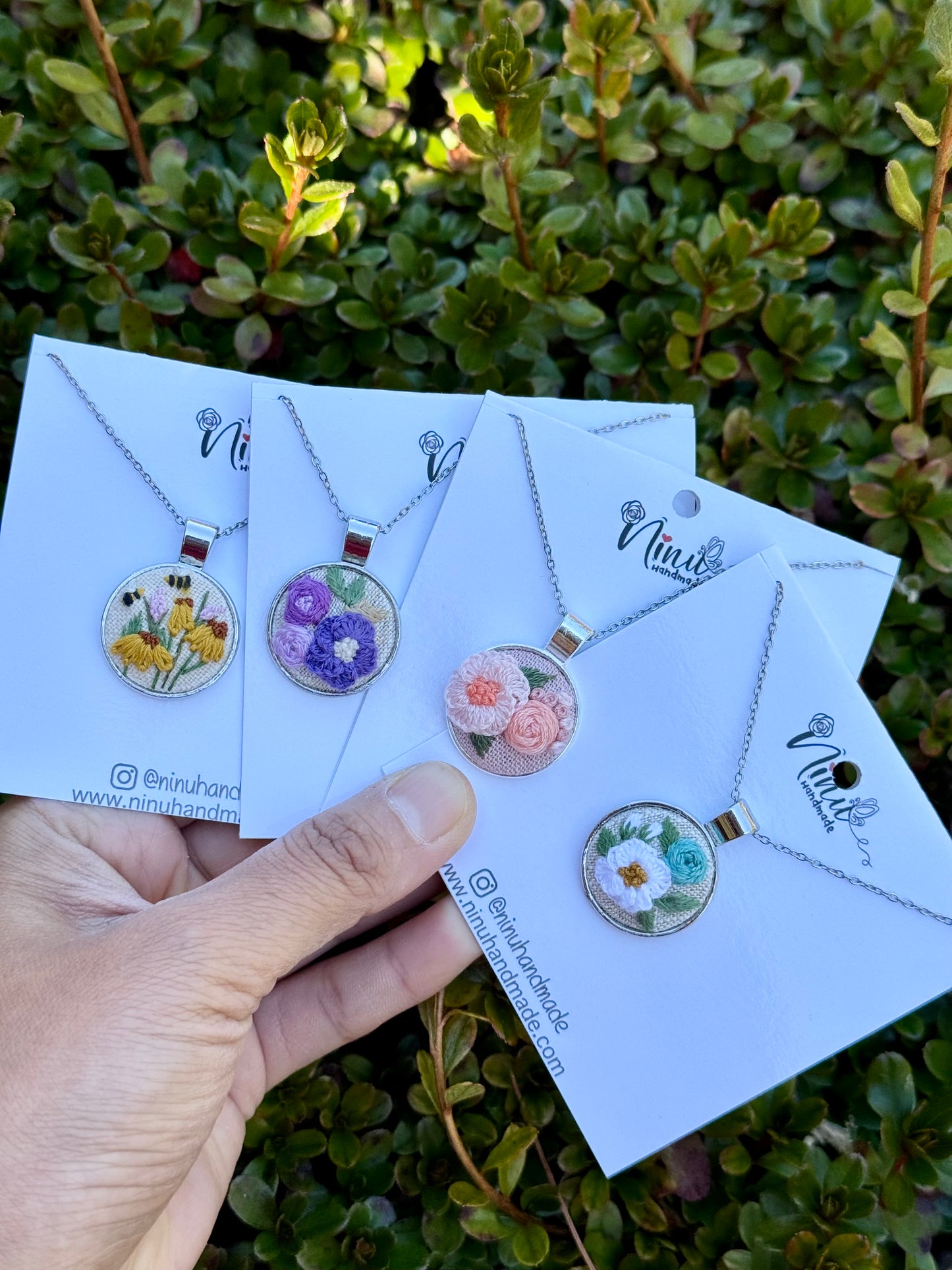 Mystery Embroidered Necklace