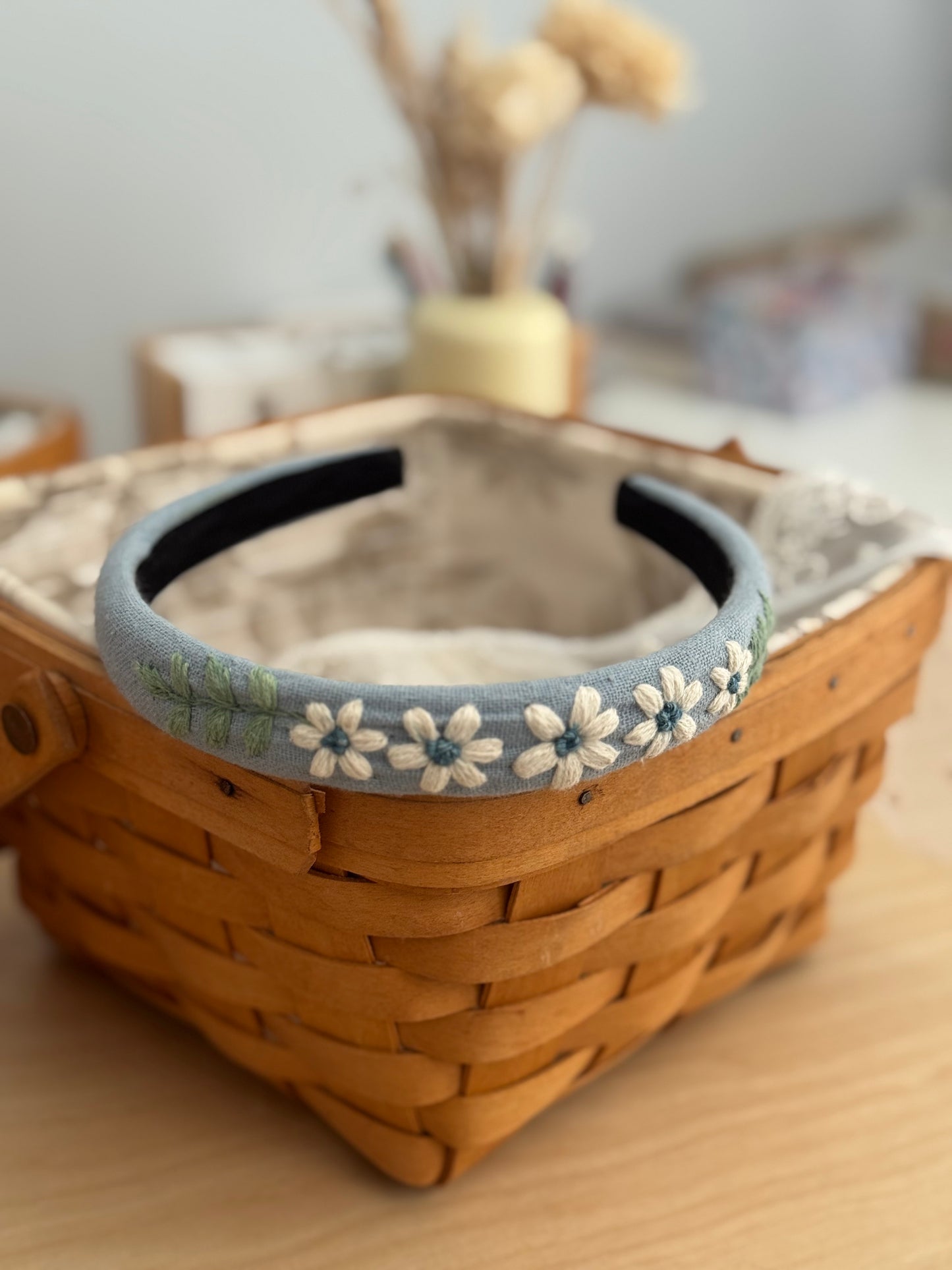 Embroidered Floral Headband