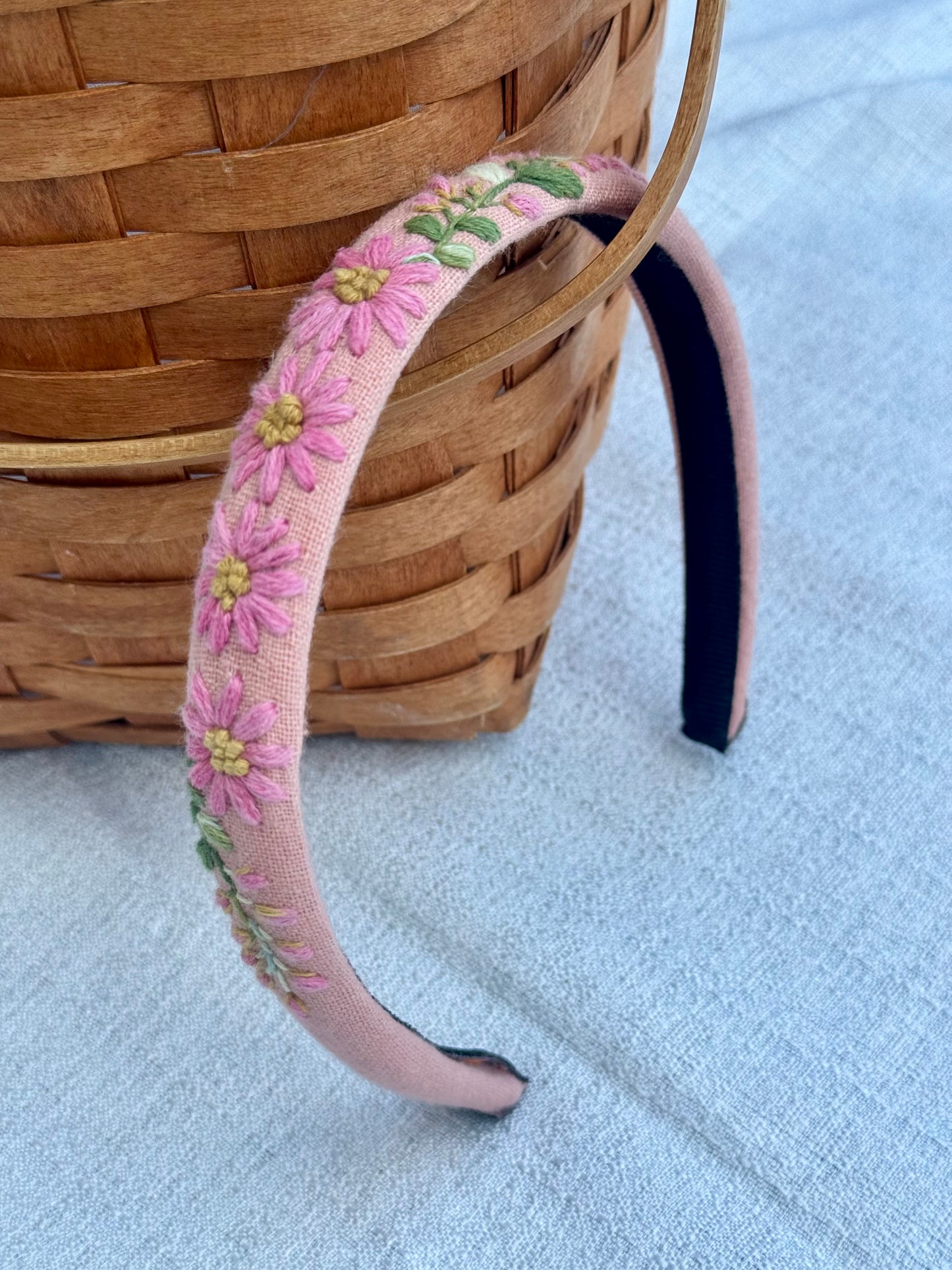 Embroidered Floral Headband