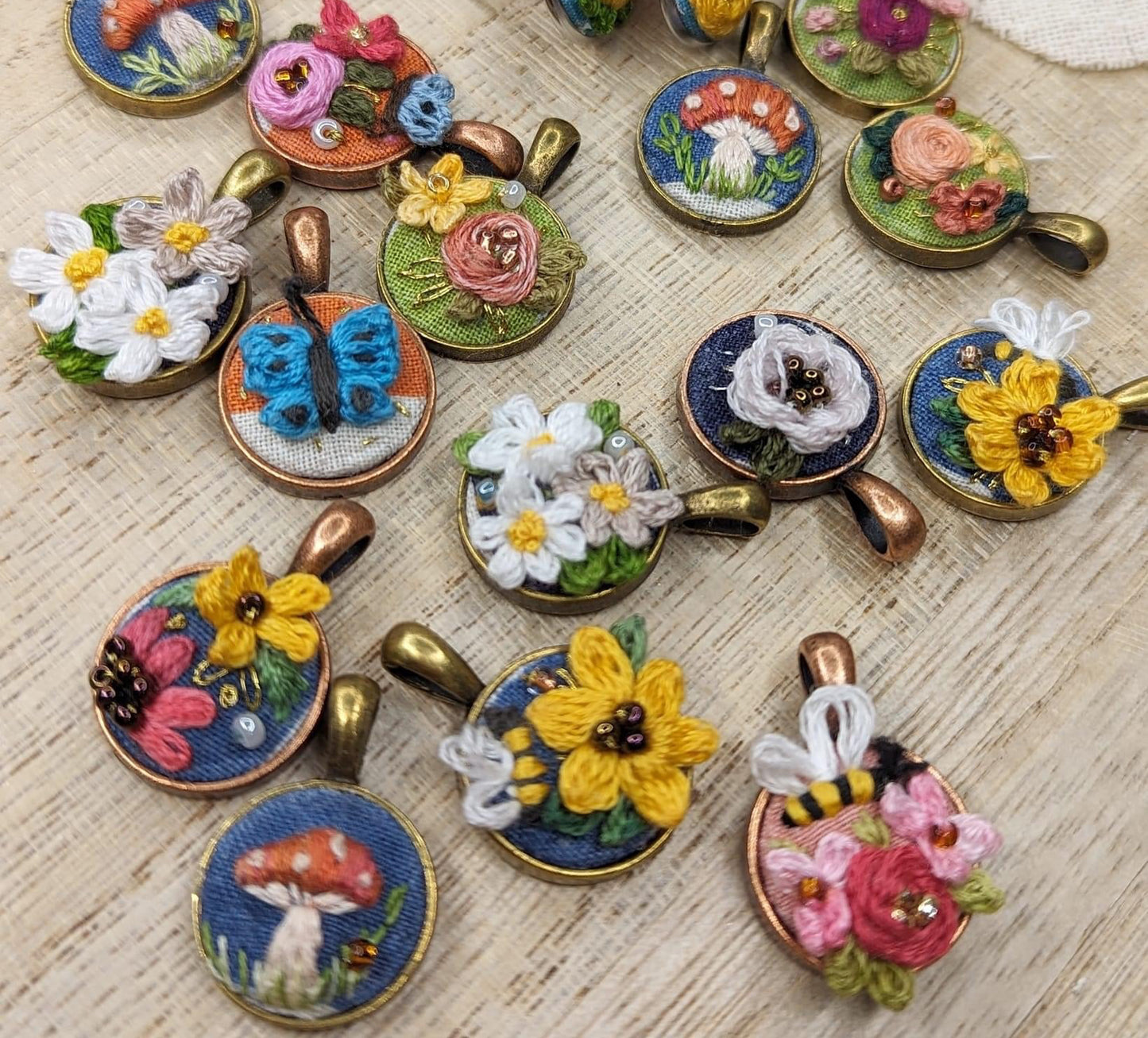 Mystery Embroidered Necklace