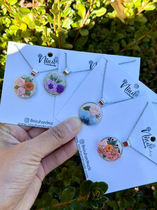 Mystery Embroidered Necklace