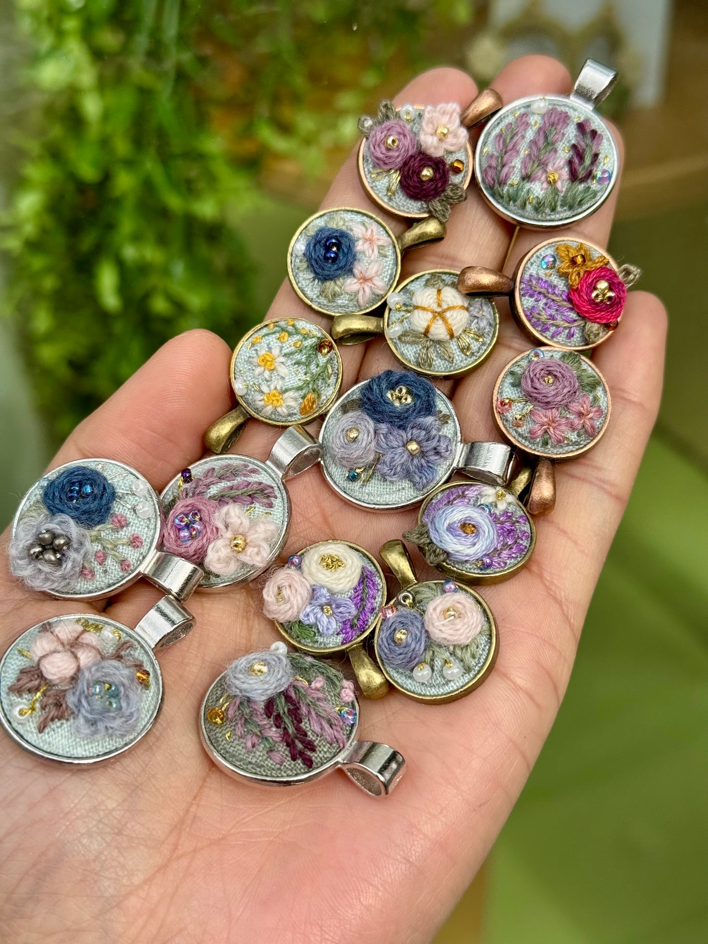 Mystery Embroidered Necklace