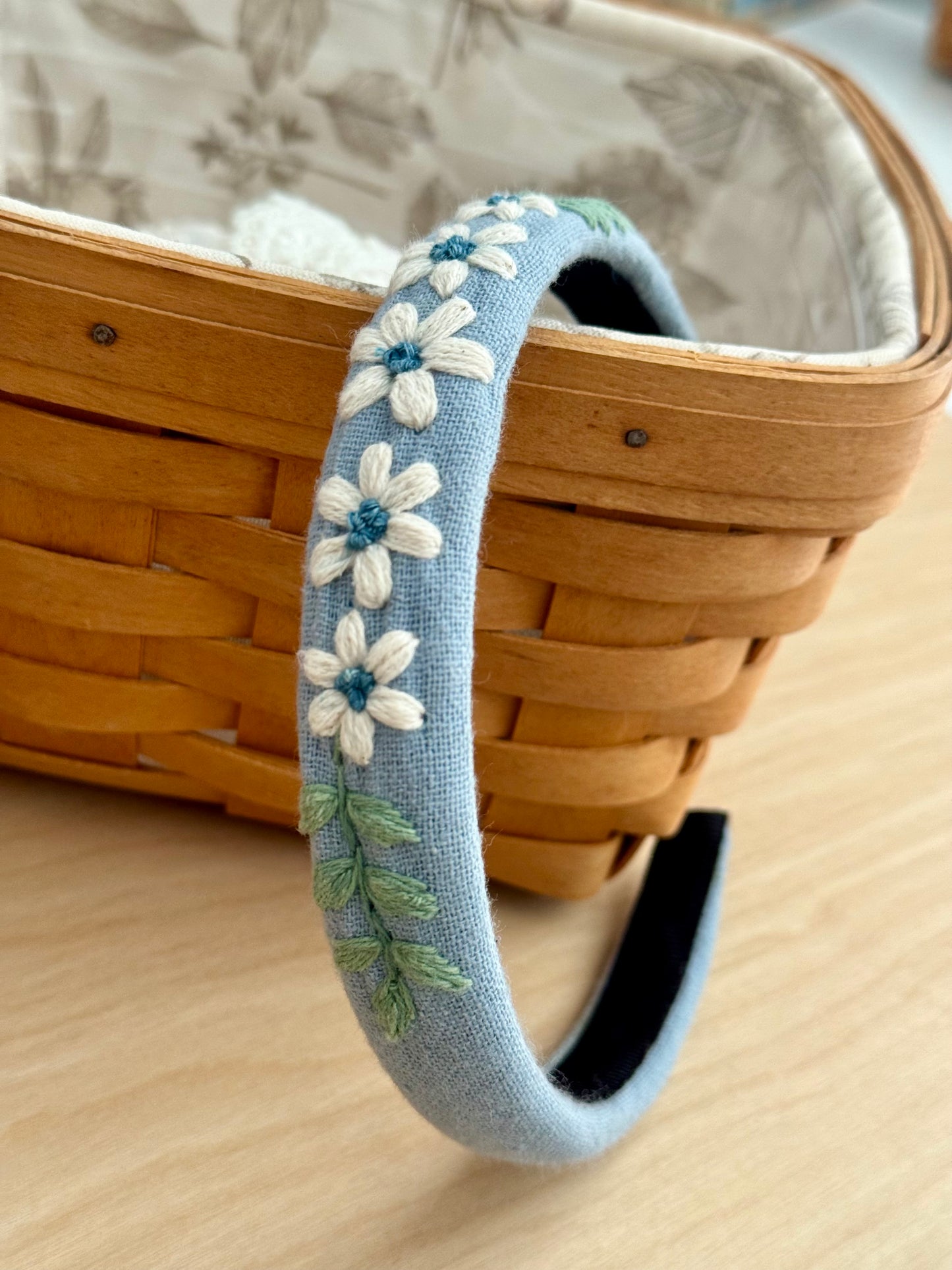 Embroidered Floral Headband