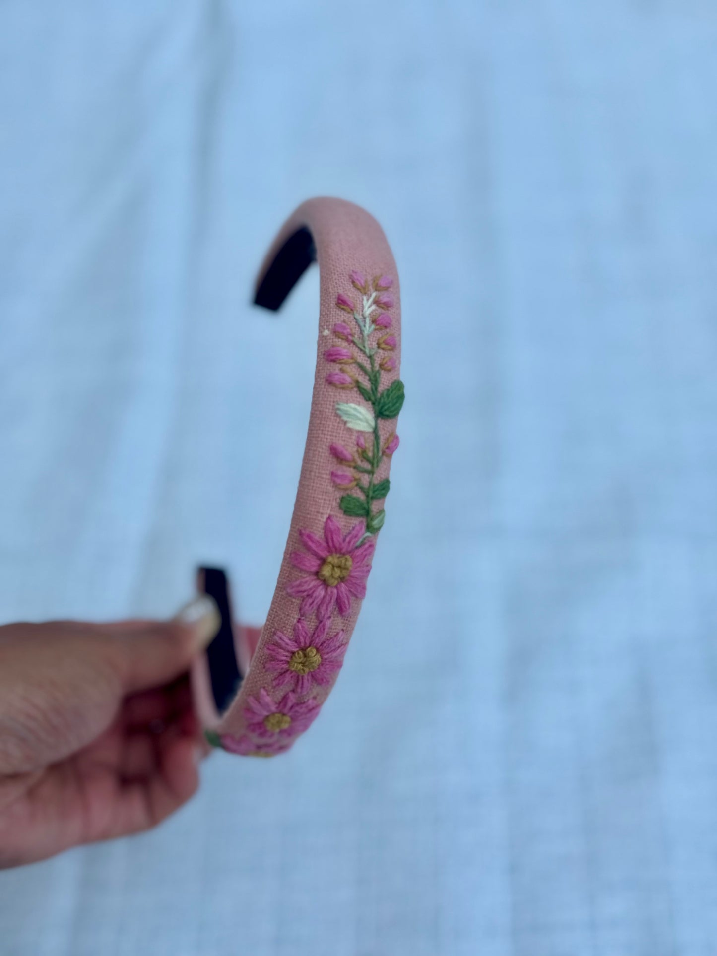Embroidered Floral Headband