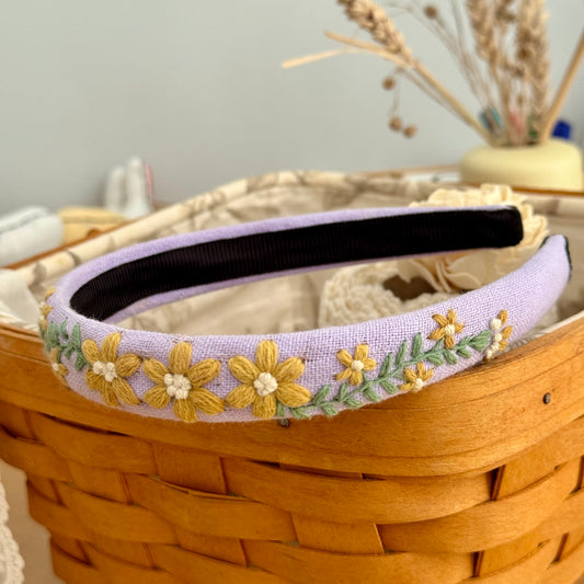 Embroidered Floral Headband