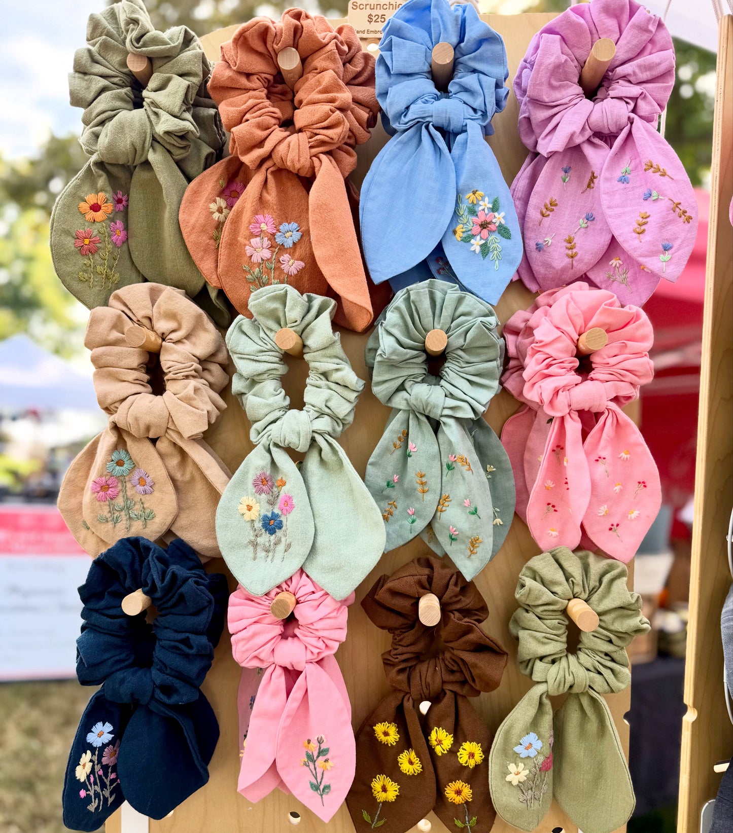 Mystery Embroidered Scrunchie