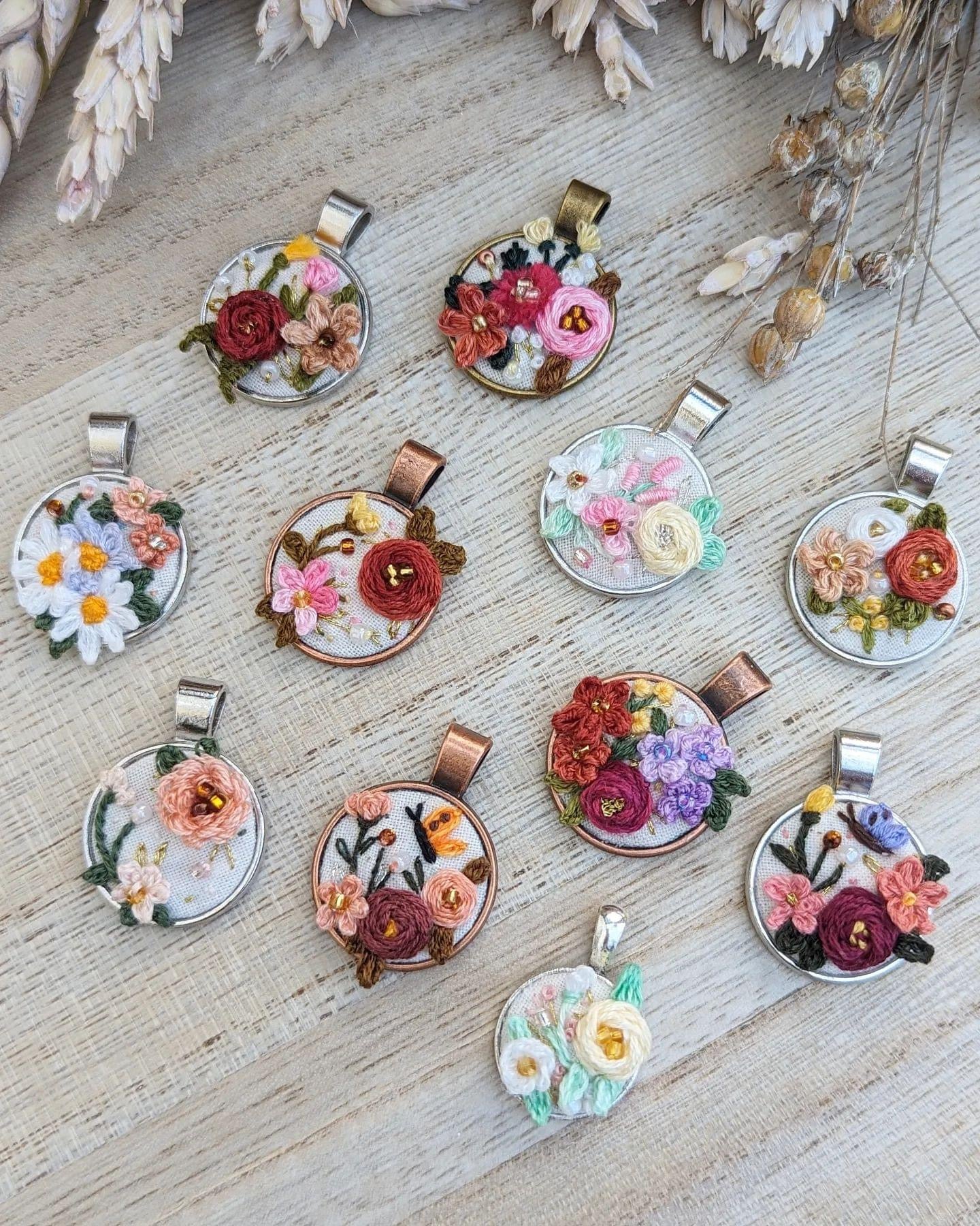 Mystery Embroidered Necklace