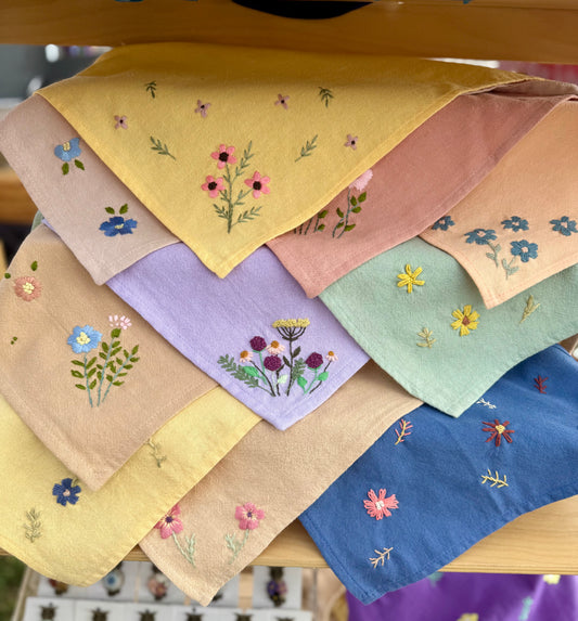 Mystery Embroidered Hair Bandana