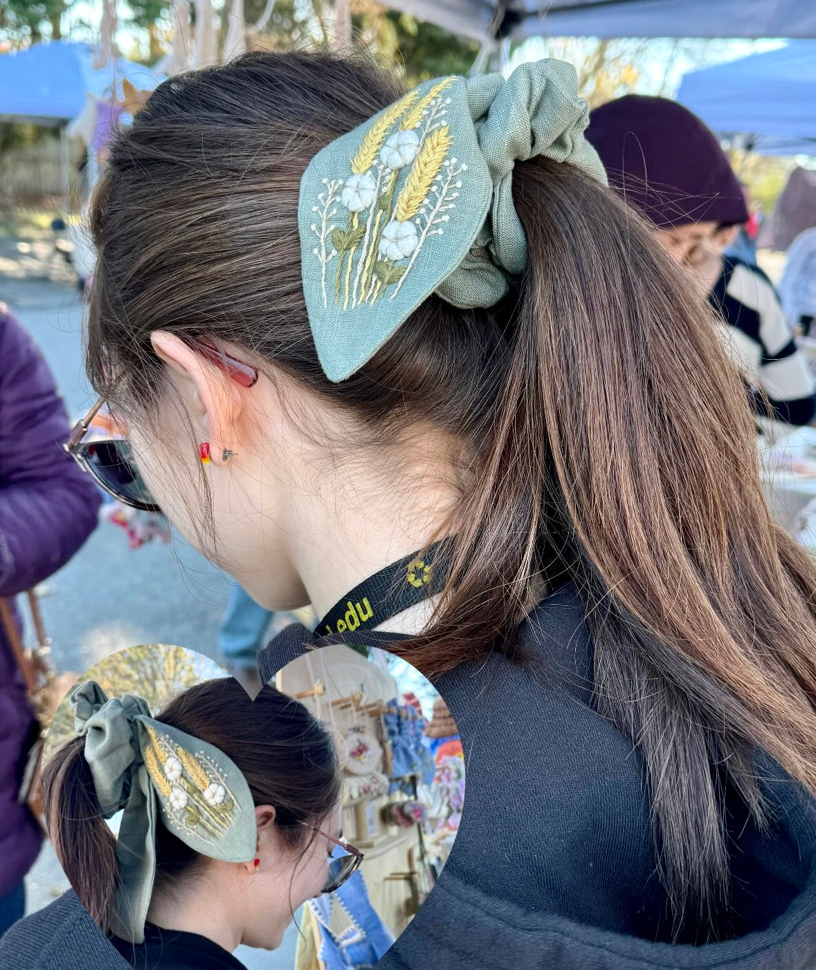Mystery Embroidered Scrunchie
