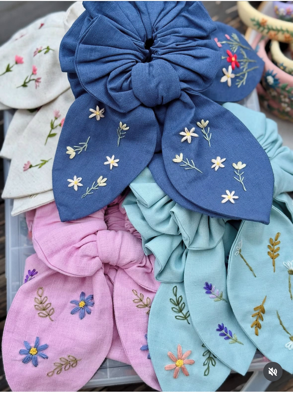 Mystery Embroidered Scrunchie