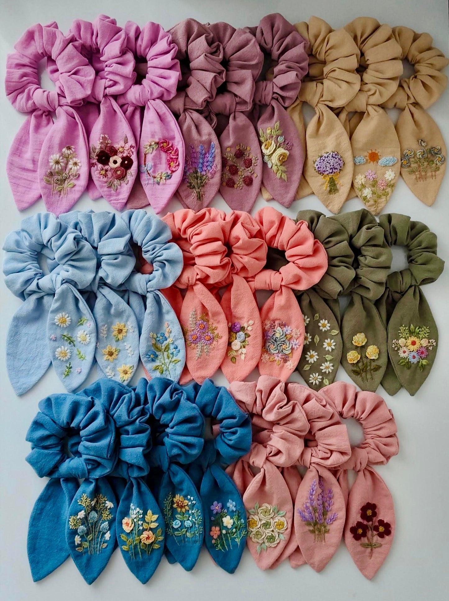 Mystery Embroidered Scrunchie