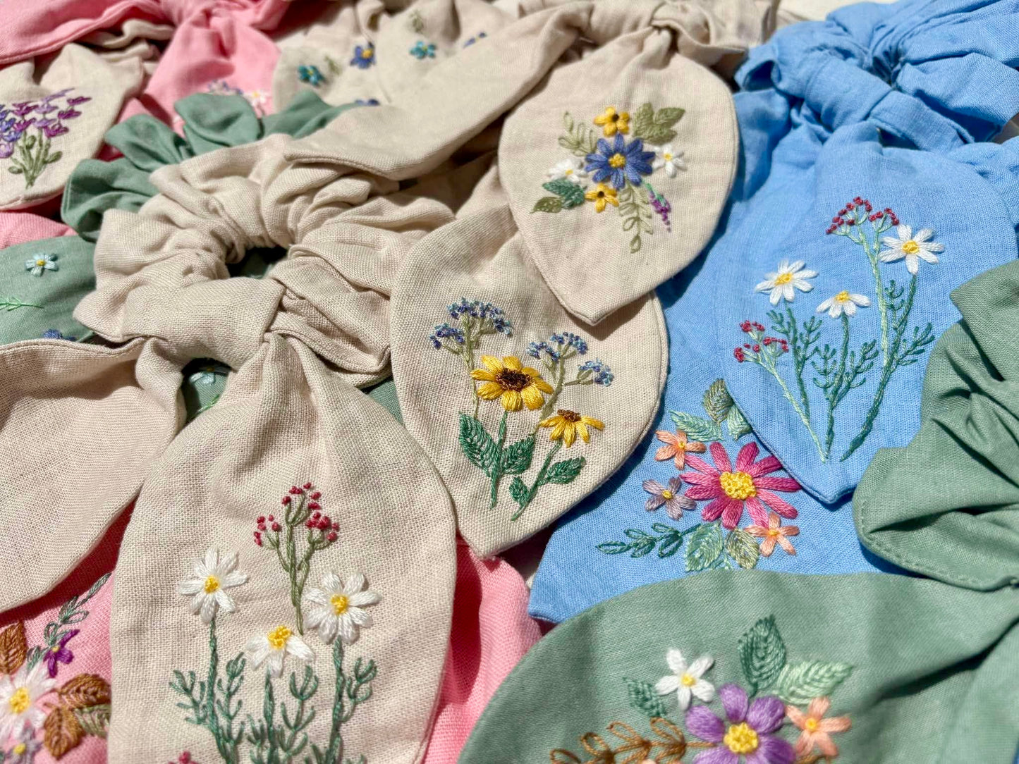 Mystery Embroidered Scrunchie