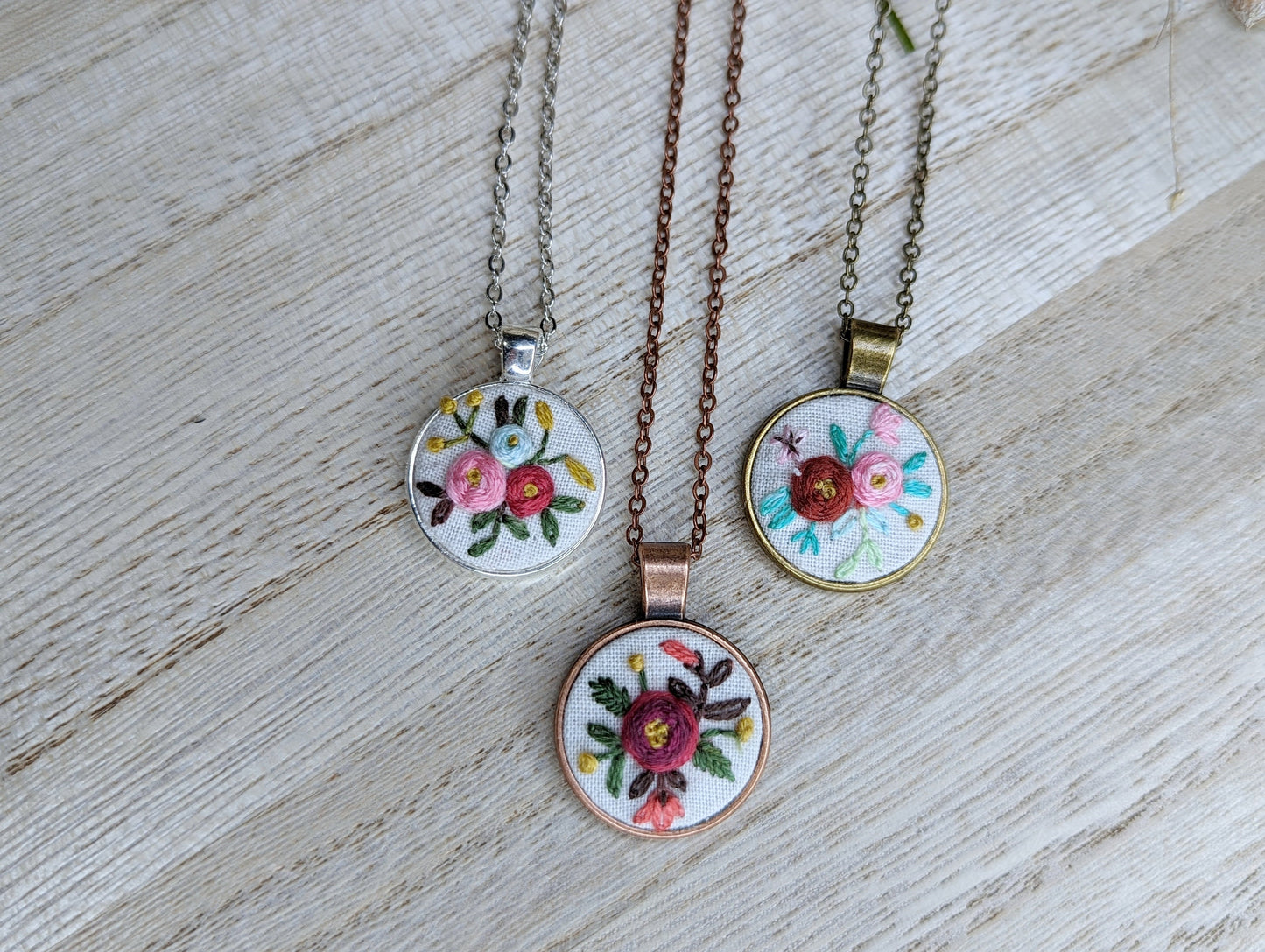 Pattern Only- 3 Embroidery Necklaces Pattern PDF Instant Download