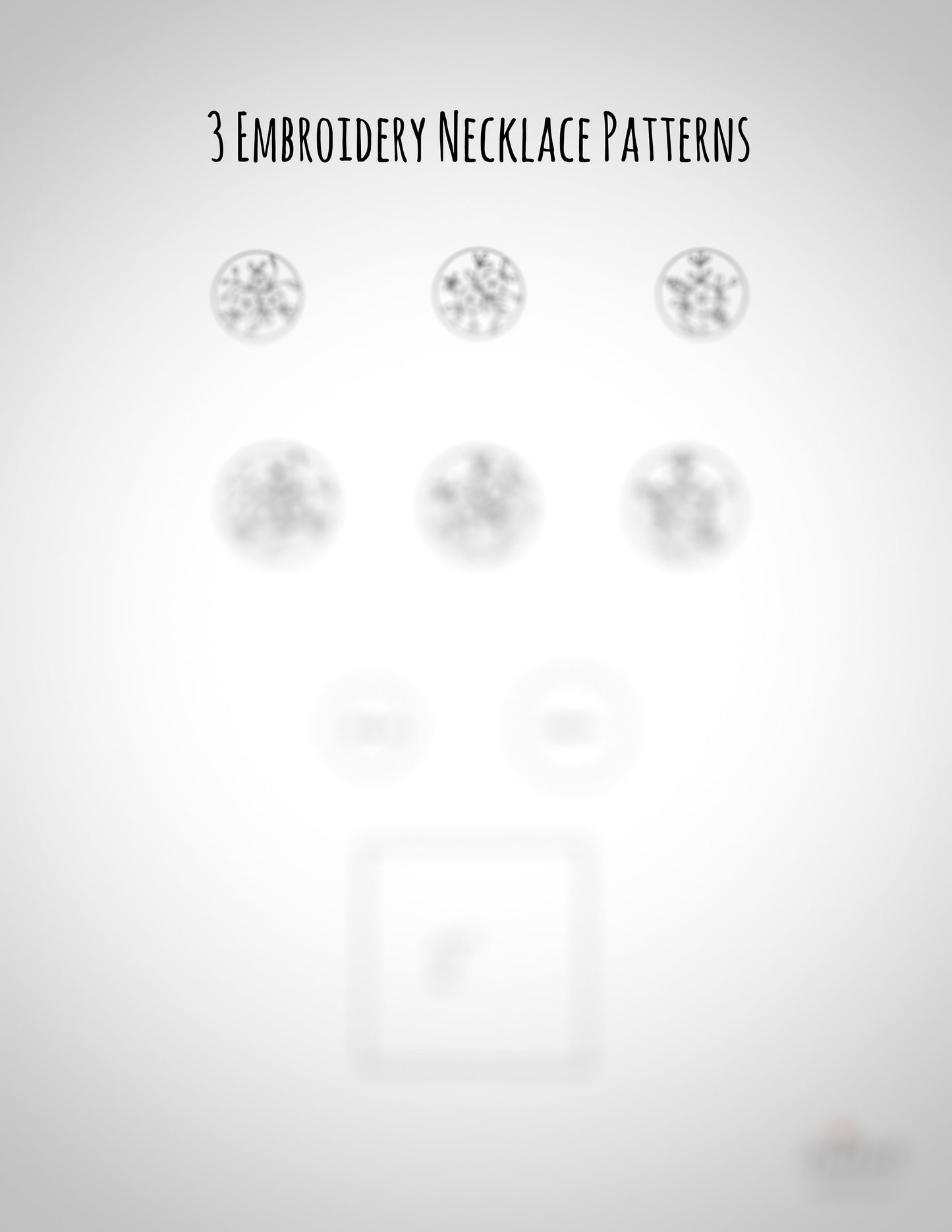 Pattern Only- 3 Embroidery Necklaces Pattern PDF Instant Download